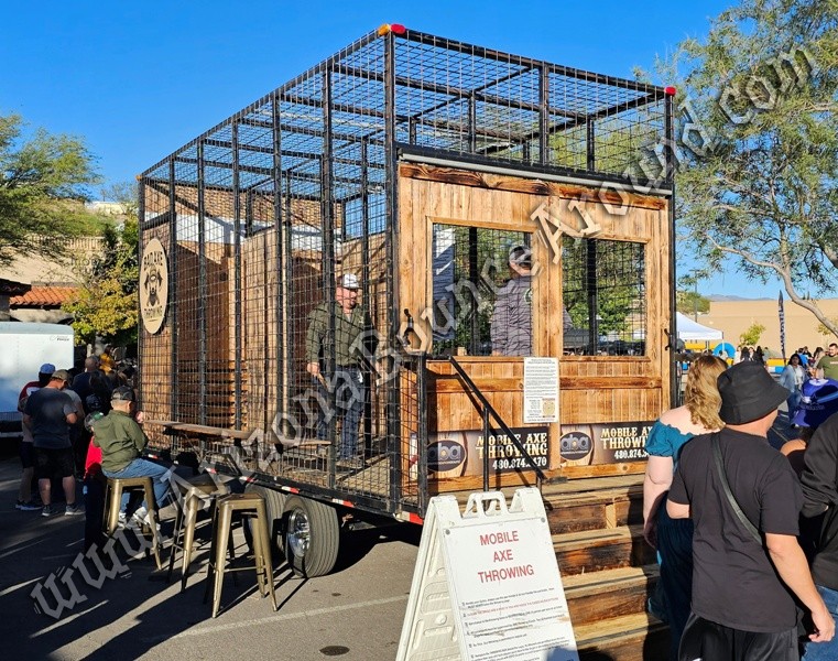 Mobile Axe Throwing Trailer Phoenix Arizona